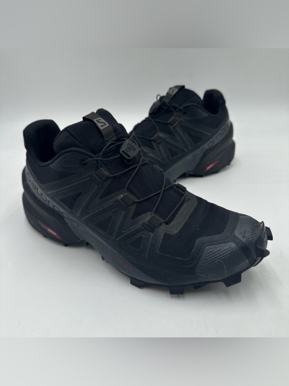 Salomon Speedcross 5 Womens 8.5 Black Trail Running Shoes 406849